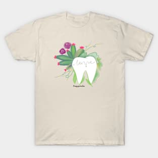 Molar Love illustration - for Dentists, Dental Hygienists, Dental Students, Dental Staff or anyone who loves teeth T-Shirt